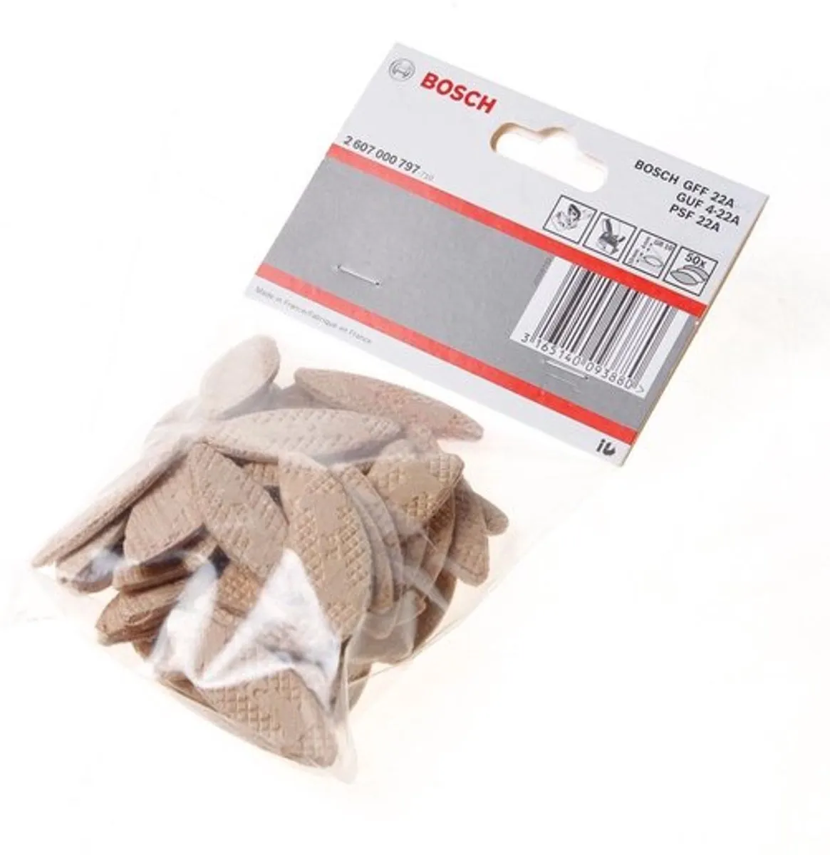Bosch Lamellendeuvel 55x19x4mm - 50 Stuks