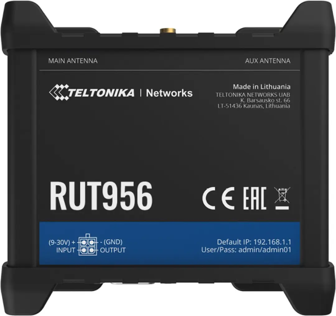 Teltonika RUT956 Router - Zwart