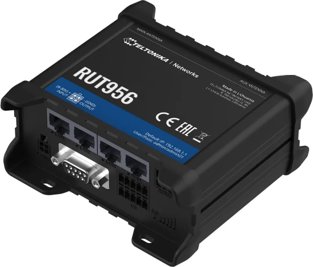 Teltonika RUT956 Router - Zwart