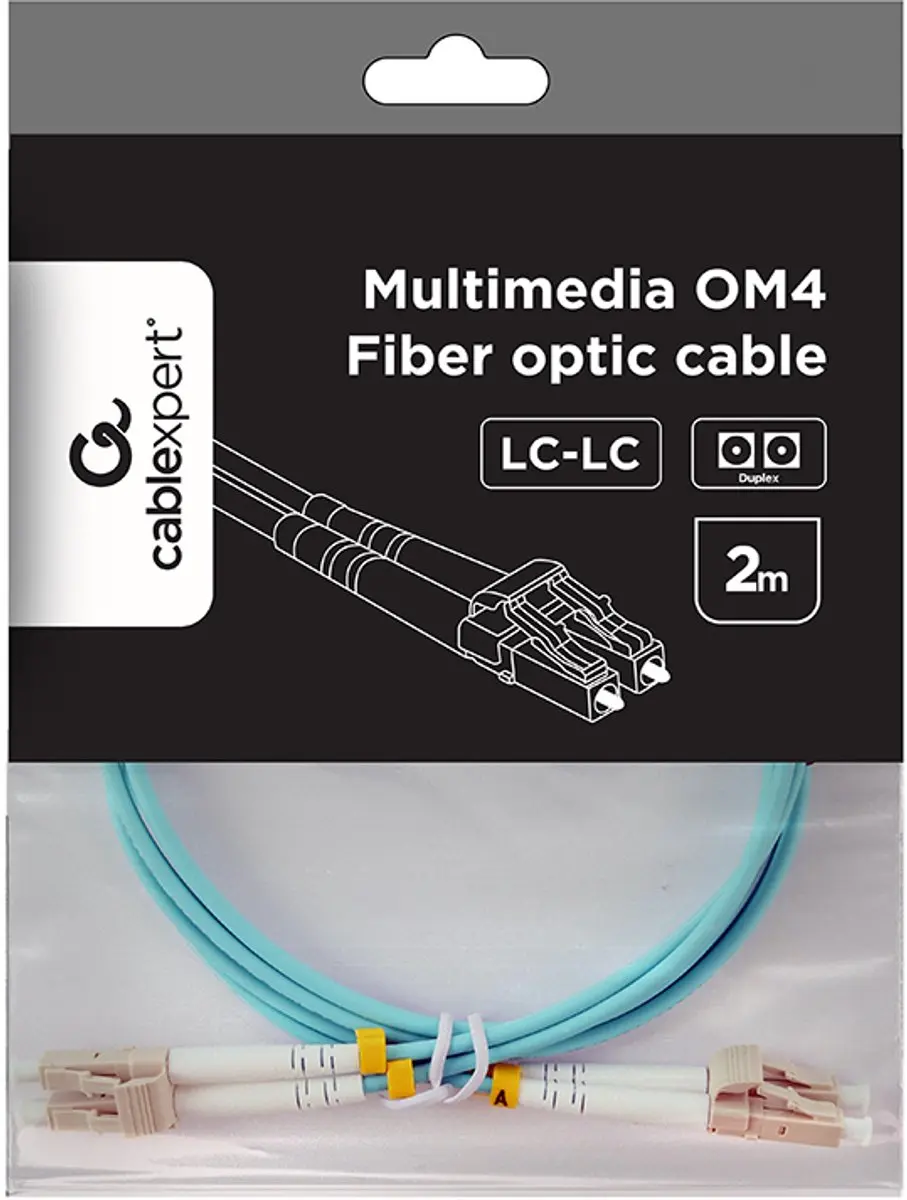 Cablexpert OM4 Glasvezelkabel LC/LC 2m - Turkoois