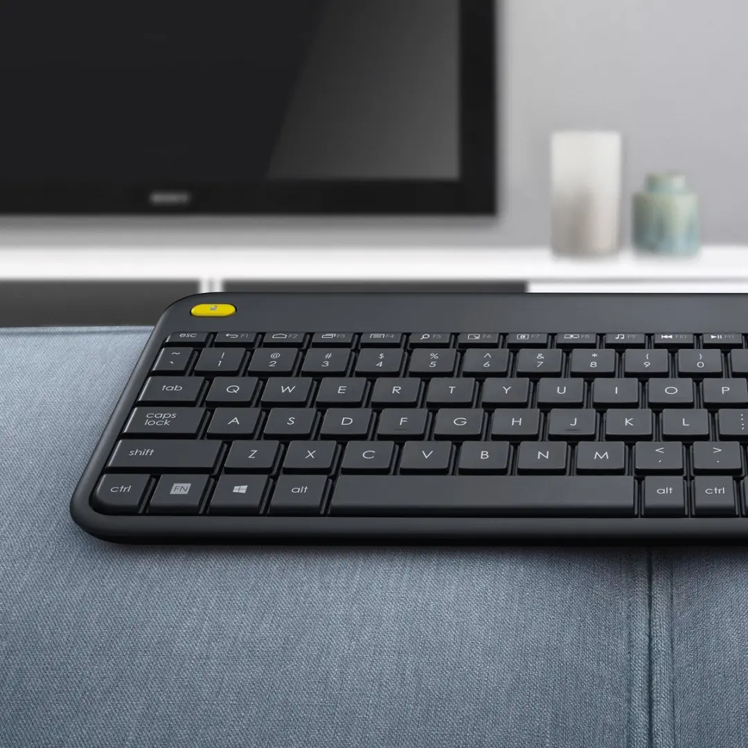 Logitech K400 Plus Draadloos Toetsenbord - Touch - AZERTY BE - Zwart - afbeelding 6 van 6