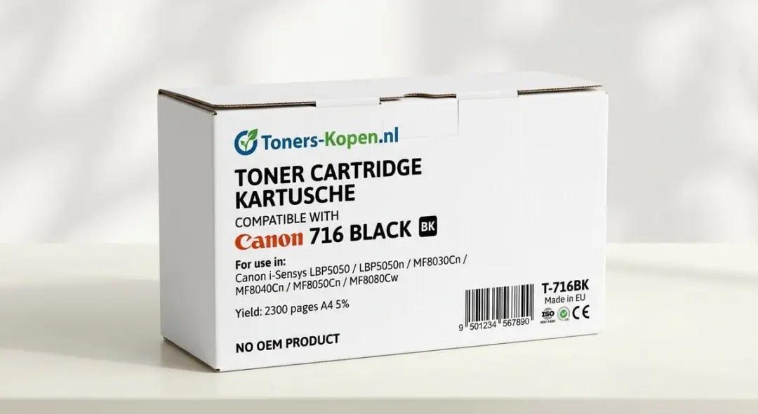 Canon 716BK Toner - 2300 Pagina's - Zwart