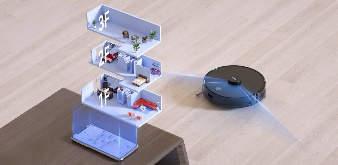 Imou RV1 Robotstofzuiger met Dweilfunctie - 4500 Pa - Zwart