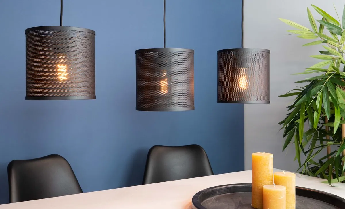 Eglo Manby Hanglamp E27 - 90 cm - Zwart