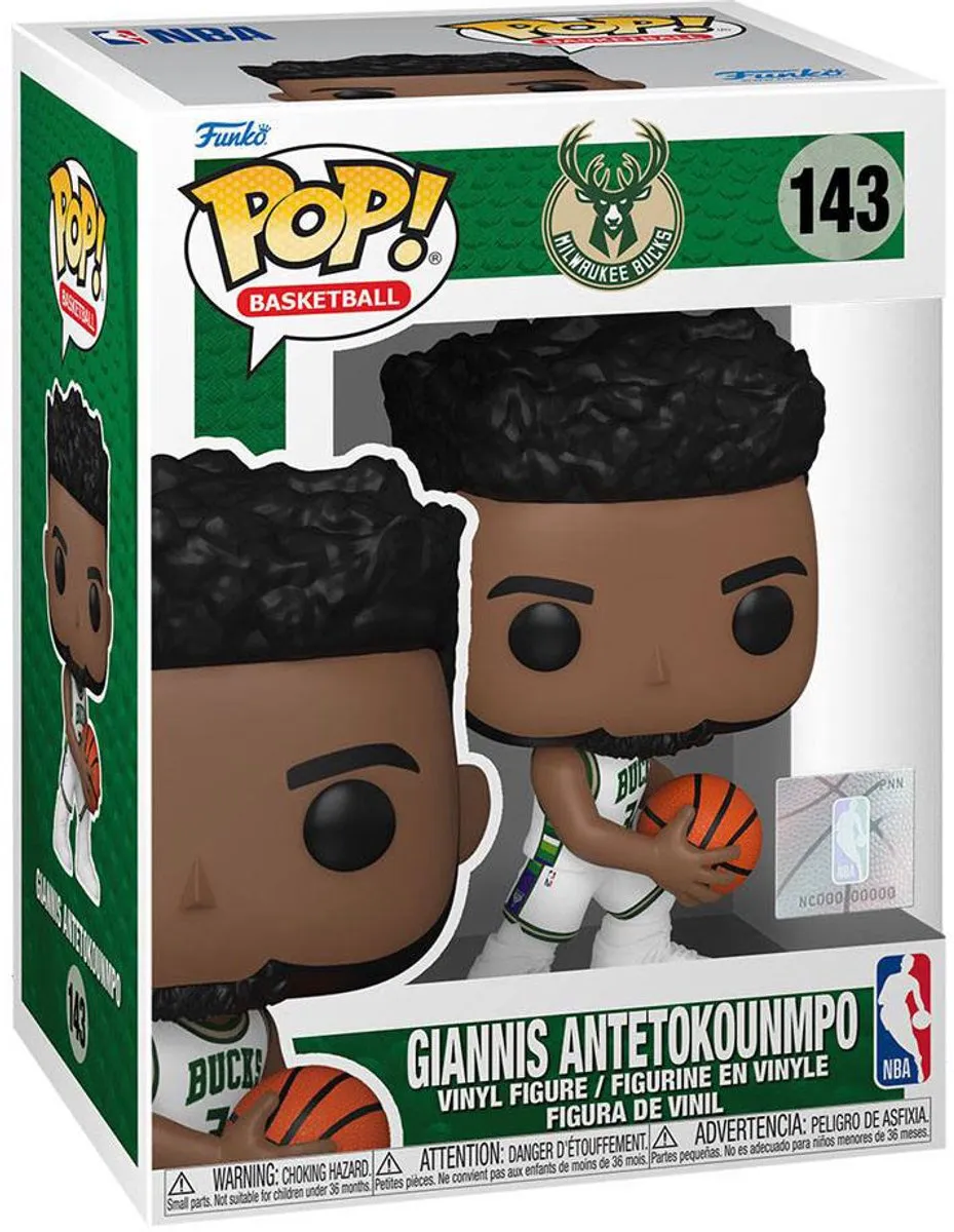 Funko Pop Basketball Milwaukee Bucks Giannis Antetokounmpo #143
