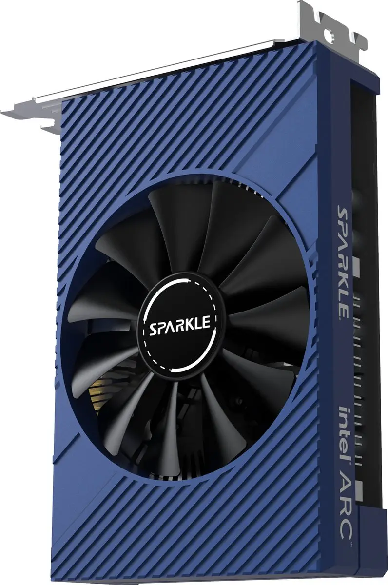 Sparkle Intel Arc A380 SA380E-6G Videokaart - 6GB GDDR6 - Zwart/Blauw/Zilver - afbeelding 6 van 6
