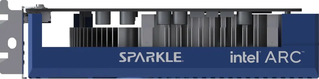 Sparkle Intel Arc A380 SA380E-6G Videokaart - 6GB GDDR6 - Zwart/Blauw/Zilver