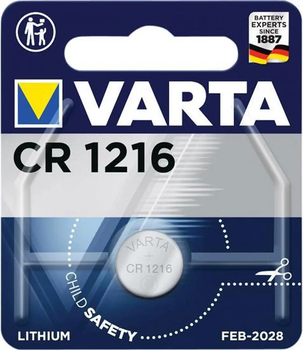 Varta CR1216 Knoopcelbatterij 3V 27mAh
