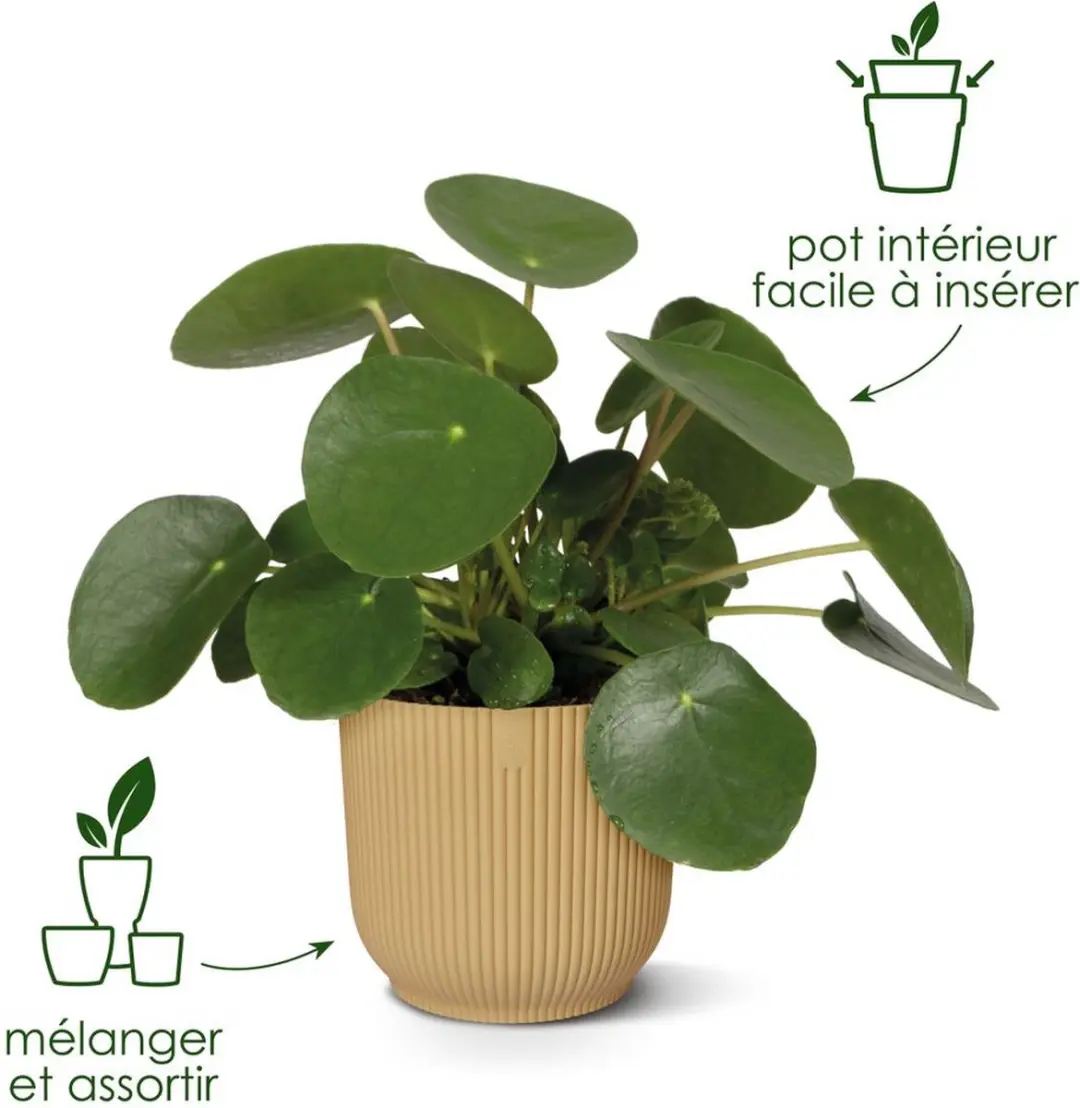 Elho Vibes Fold Rond 18 Bloempot - 3.6L - Delicaat Roze