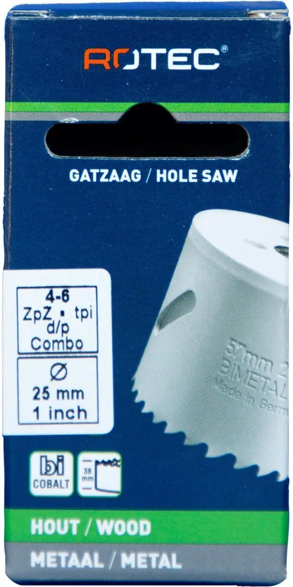 Rotec Cobalt 8% Gatzaag 25mm - 527.0250