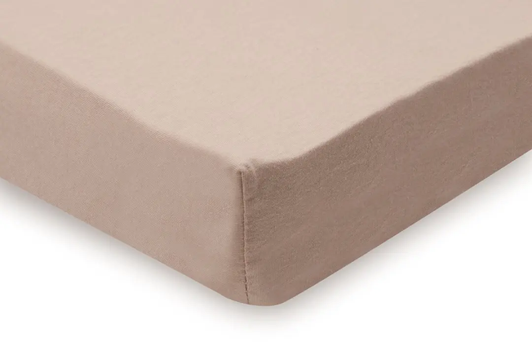 Jollein Jersey Hoeslaken 2 Stuks 40/50x80/90cm - Light Terra/Oatmeal