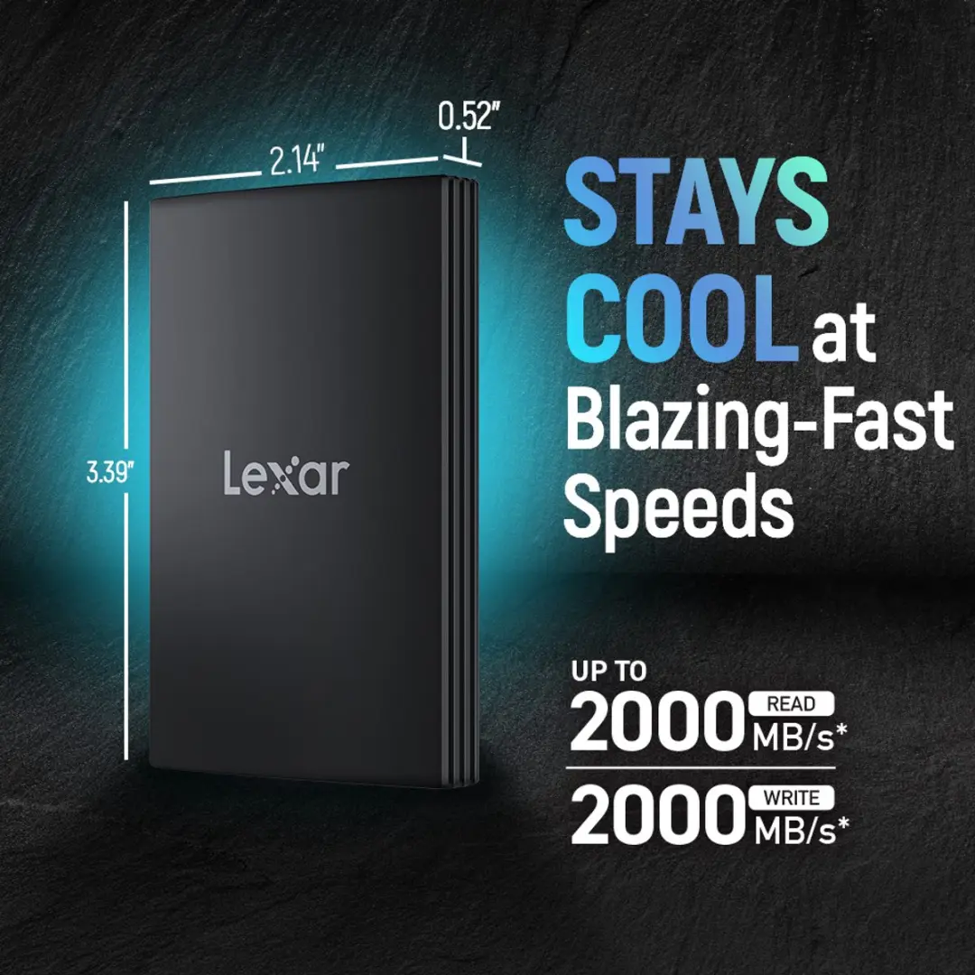 Lexar AR700 Portable SSD 2TB - Type-C/USB-A kabel