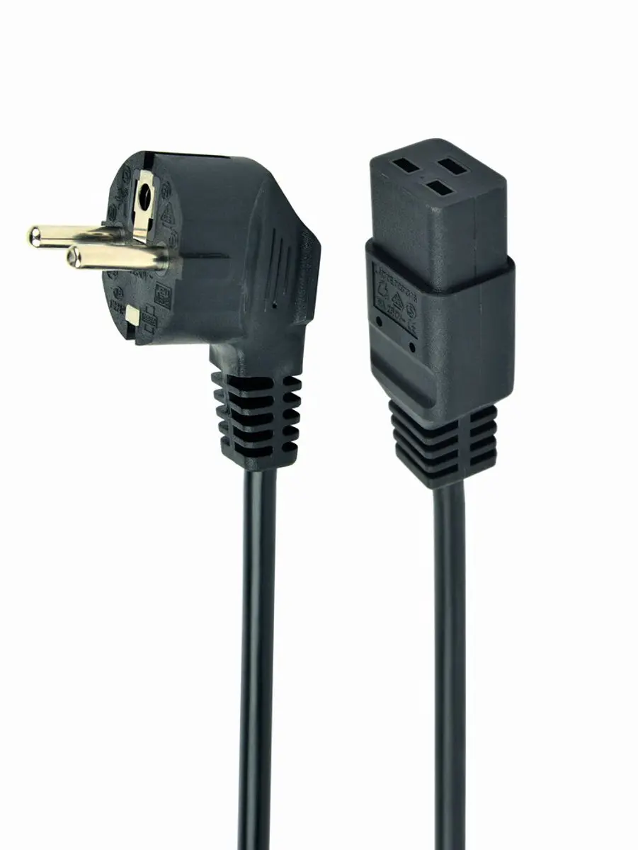 Cablexpert PC-186-C19 Stroomkabel 3x1,50mm - 1,8m - Zwart