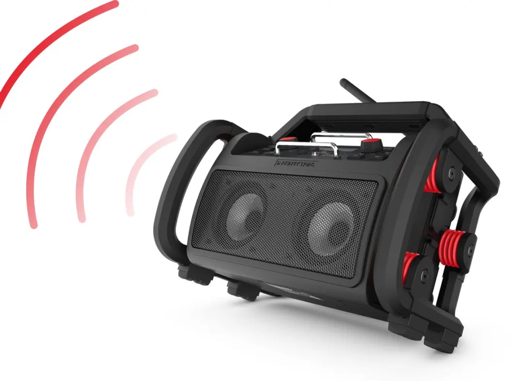 PerfectPro ROCKPRO RP2 Bouwplaatsradio - 15W - Zwart