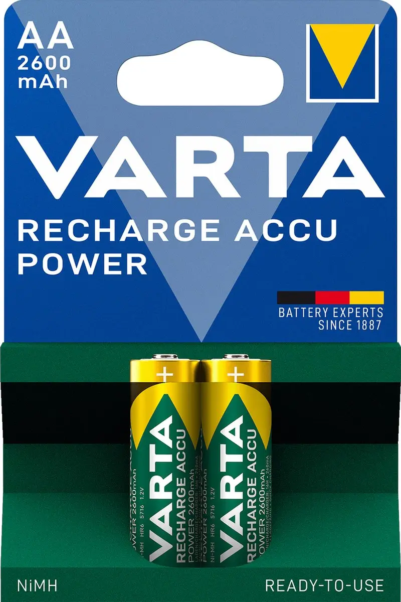 Varta AA Oplaadbare Batterijen - 2 Stuks