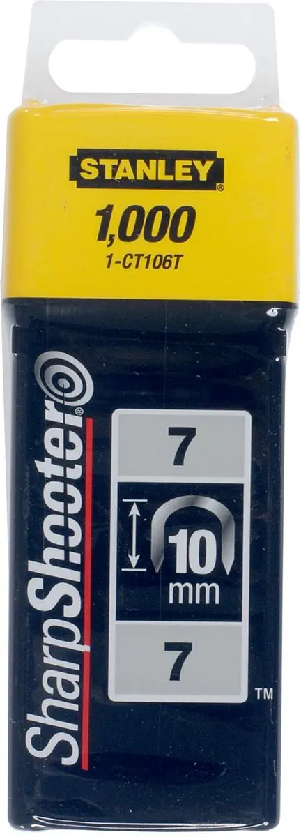 Stanley FatMax Type 7 Krammen 10mm - 1000 Stuks