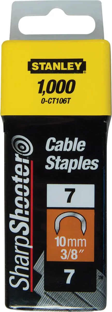 Stanley FatMax Type 7 Krammen 10mm - 1000 Stuks