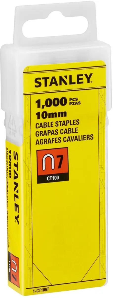 Stanley FatMax Type 7 Krammen 10mm - 1000 Stuks