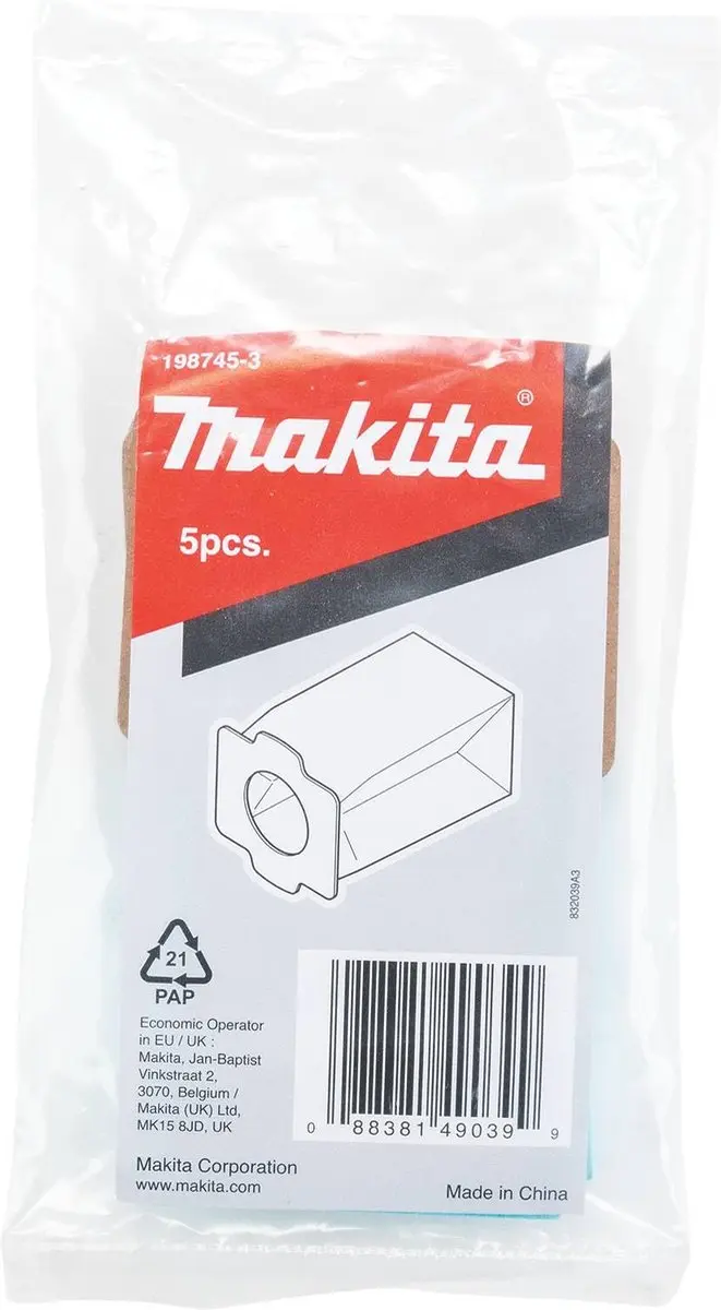 Makita Stofzuigerzakken 198745-3