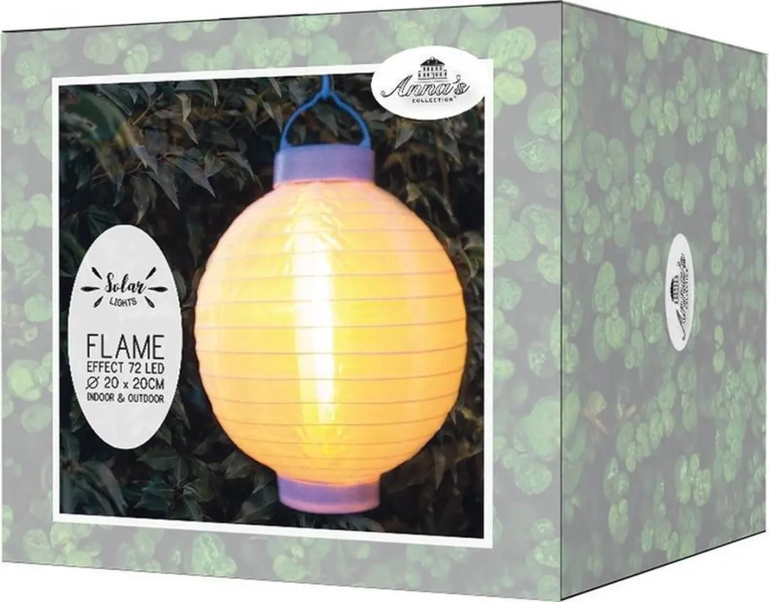 Luxe Solar Lampion Wit 20cm - Zonne-energie