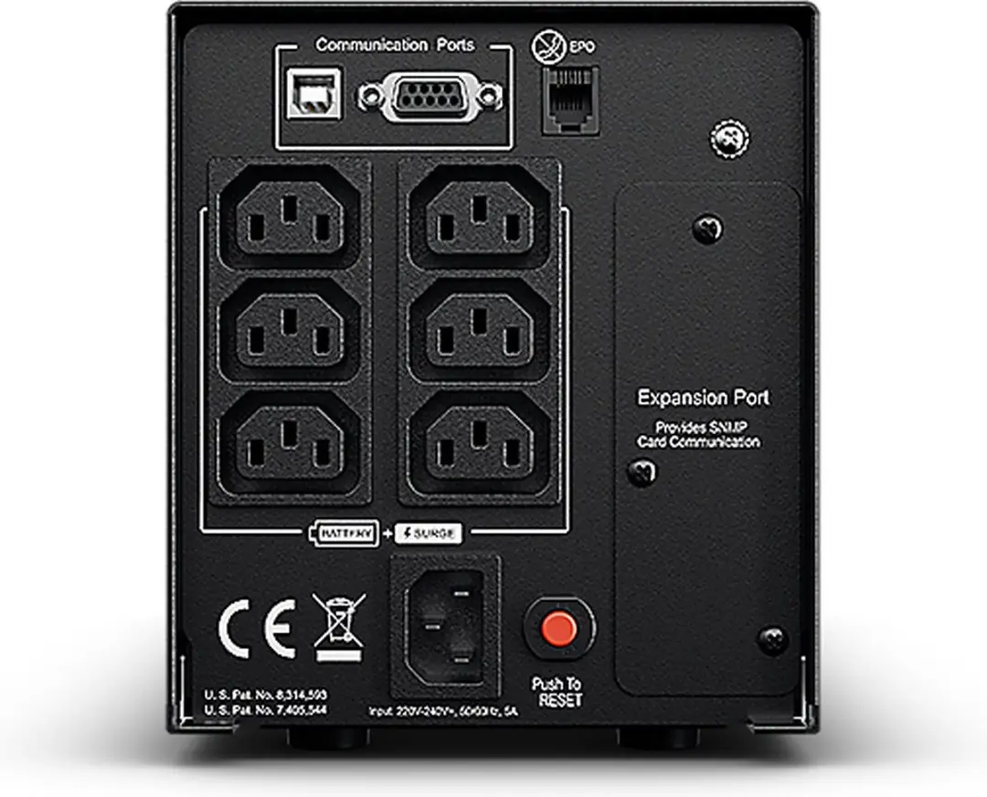 CyberPower PR750ELCDRT1U UPS 1U - 750VA/500W - 6 Stopcontacten - Zwart