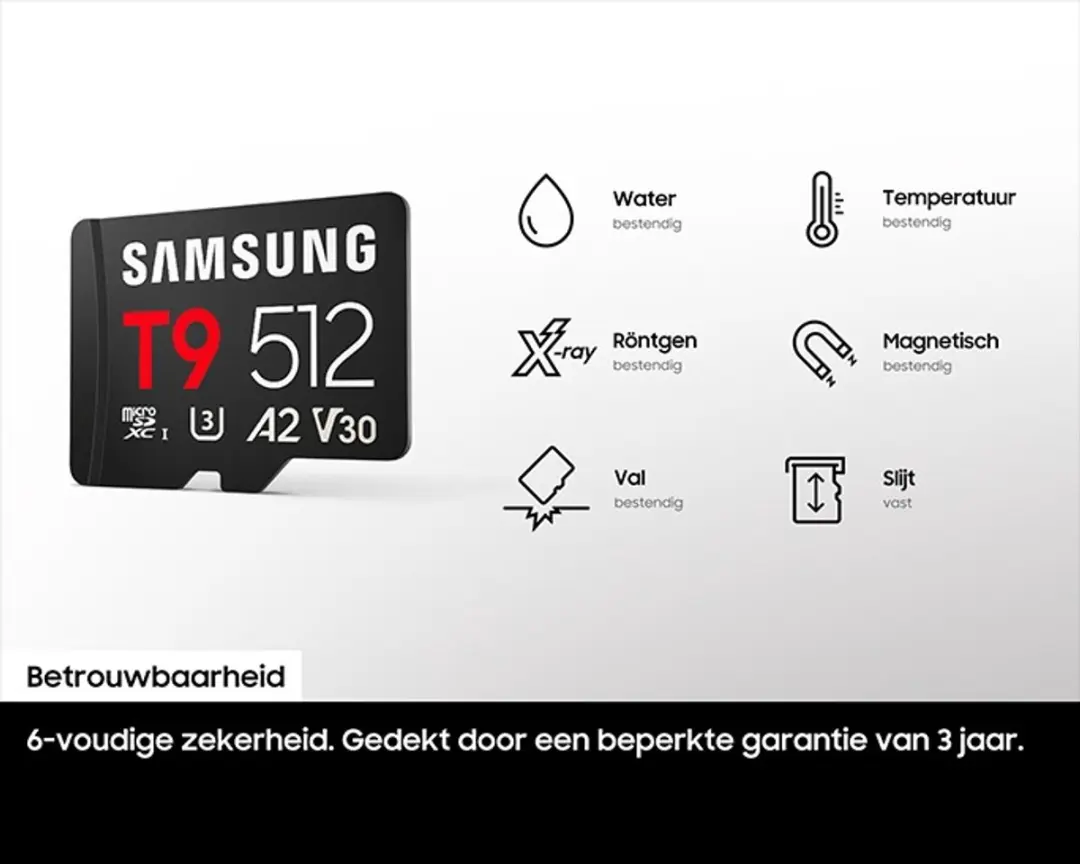 Samsung T9 + Cardreader 256GB microSDHC UHS-I