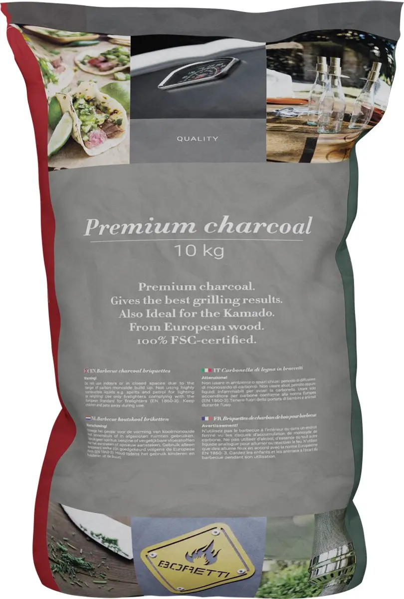 Boretti BBQ Houtskool 10kg - Premium FSC-gecertificeerd