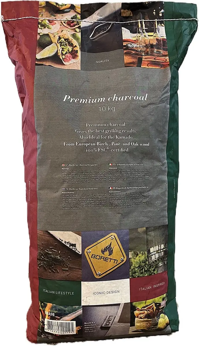 Boretti BBQ Houtskool 10kg - Premium FSC-gecertificeerd