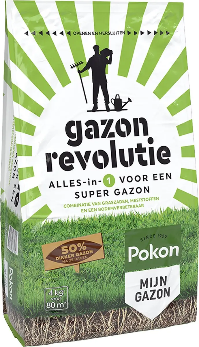 Pokon Gazon Revolutie 4kg Bodemverbeteraar