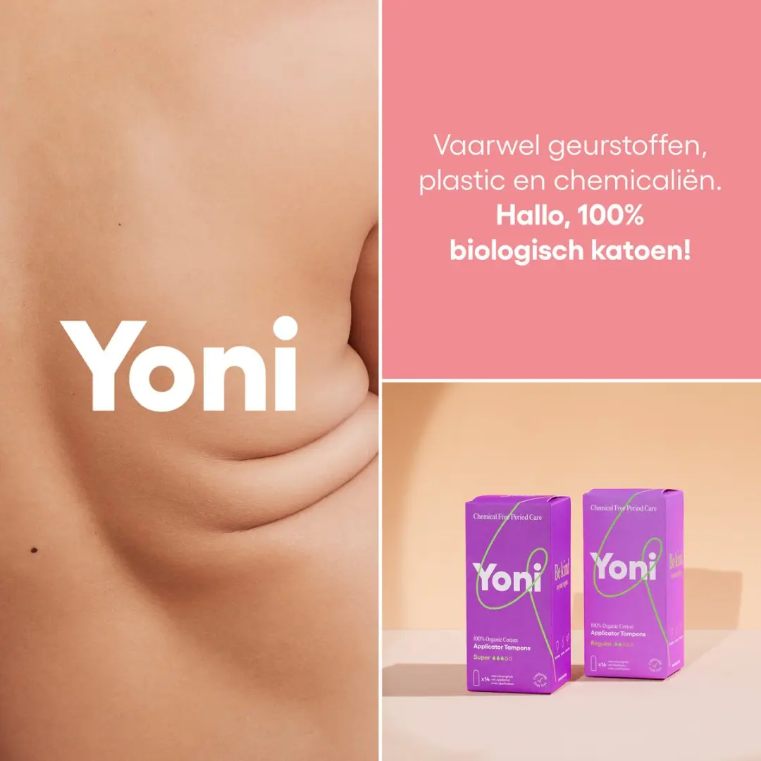 Yoni Biologisch Katoenen Tampons met Applicator - 14 Stuks