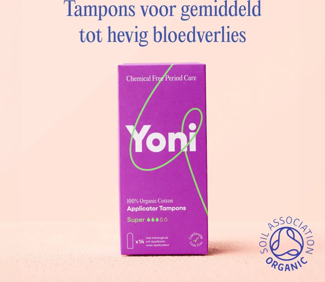 Yoni Biologisch Katoenen Tampons met Applicator - 14 Stuks