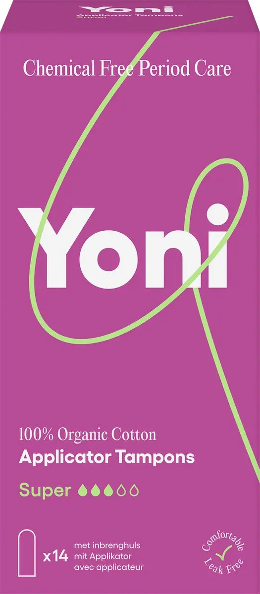 Yoni Biologisch Katoenen Tampons met Applicator