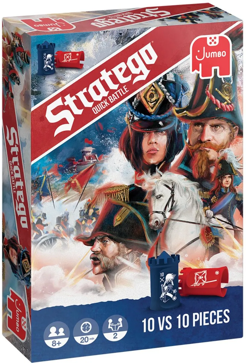 Jumbo Stratego Quick Battle Bordspel - 2 Spelers