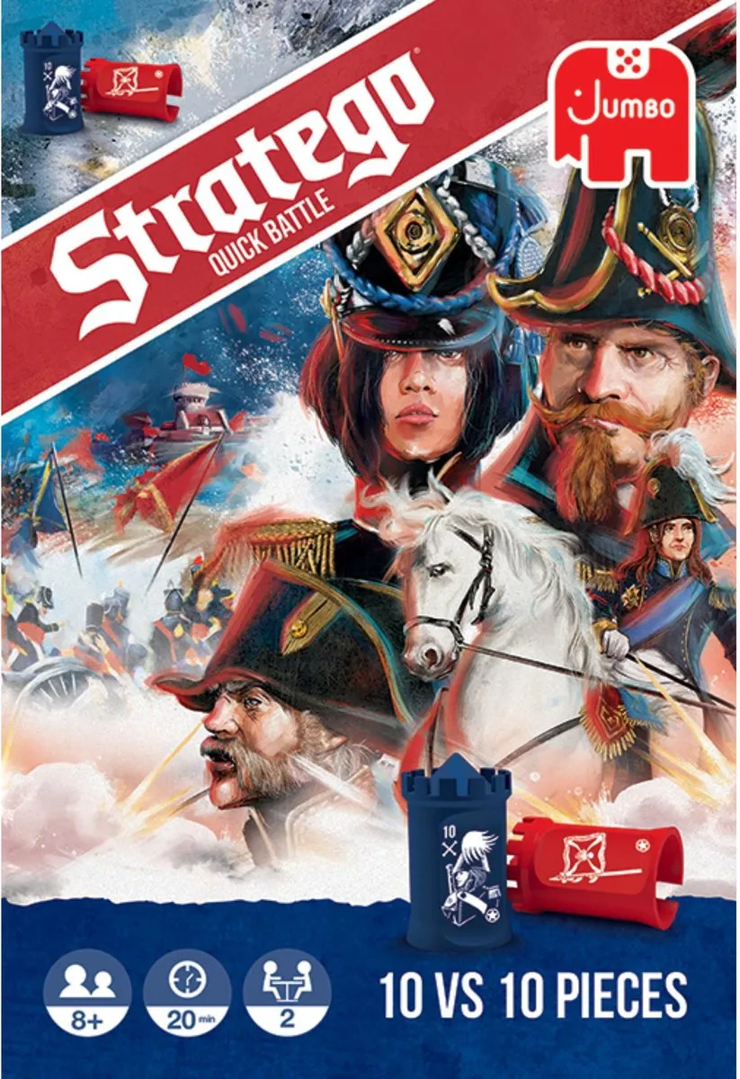 Jumbo Stratego Quick Battle Bordspel - 2 Spelers