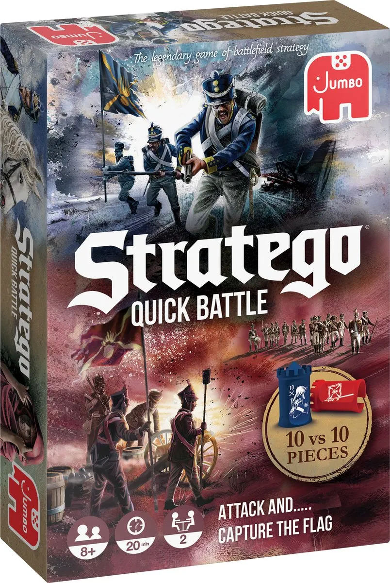 Jumbo Stratego Quick Battle Bordspel - 2 Spelers