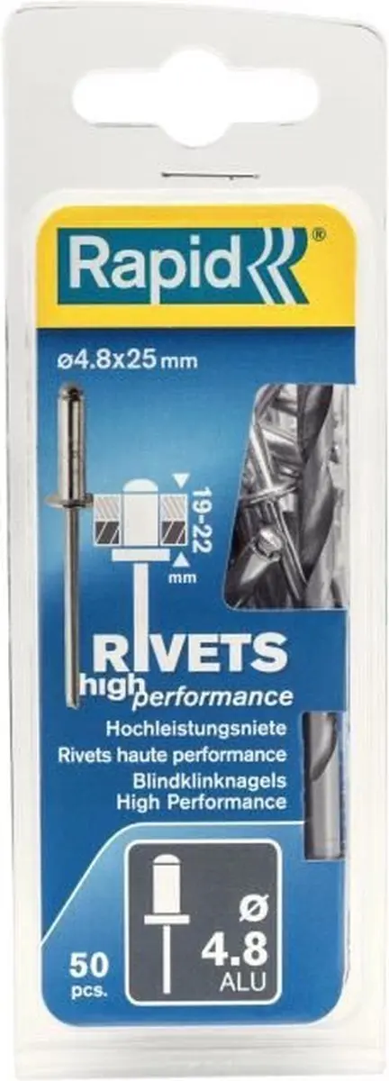 Rapid High Performance Klinknagel 5000392 - Ø4.8x25mm - Wit