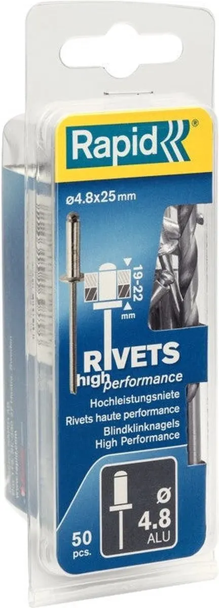 Rapid High Performance Klinknagel 5000392 - Ø4.8x25mm - Wit