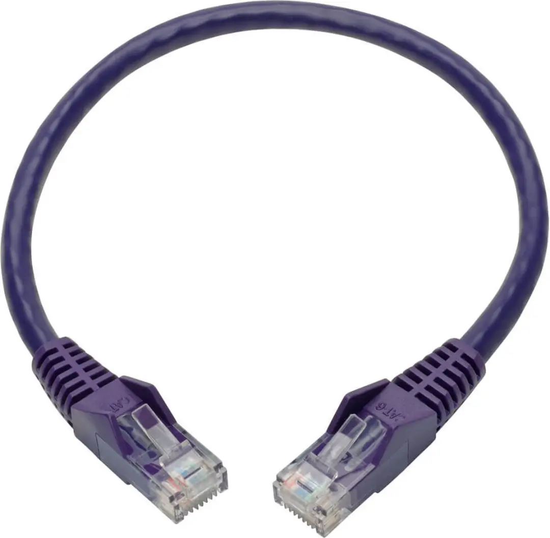 Tripp Lite N201-001-PU Netwerkkabel Cat6 0,3m - Paars
