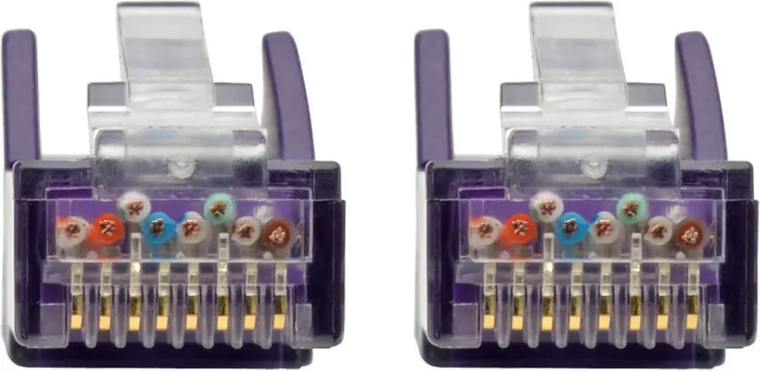 Tripp Lite N201-001-PU Netwerkkabel Cat6 0,3m - Paars