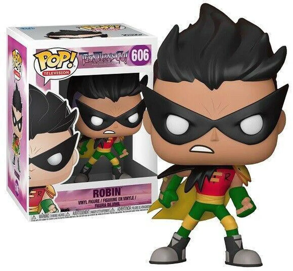 Funko Pop! Robin Teen Titans #606 Verzamelfiguur - Zwart