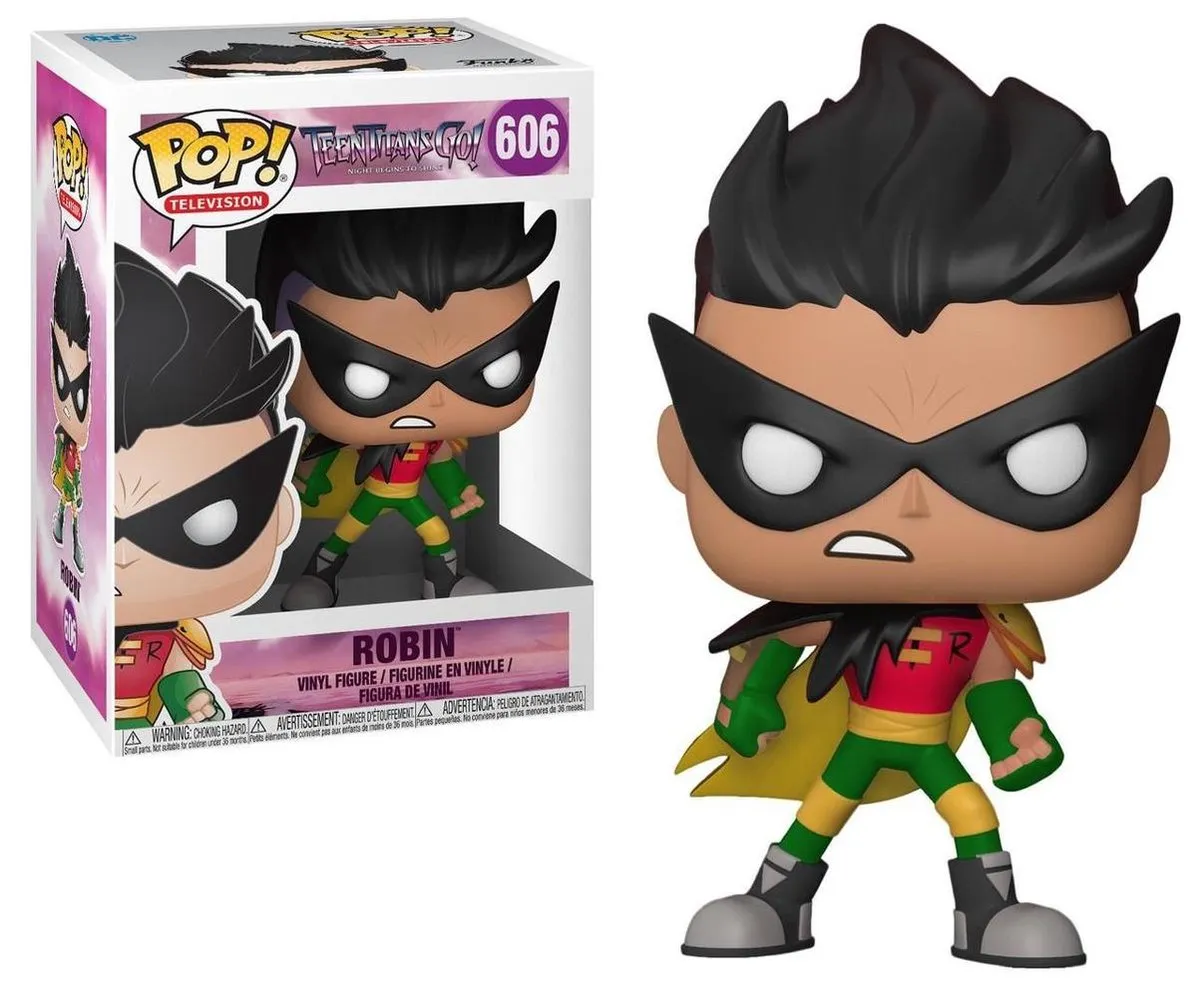 Funko Pop! Robin Teen Titans #606 Verzamelfiguur - Zwart