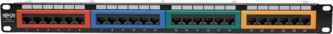 Tripp Lite N053-024-RBGY Patchpanel Accessoires - Zwart