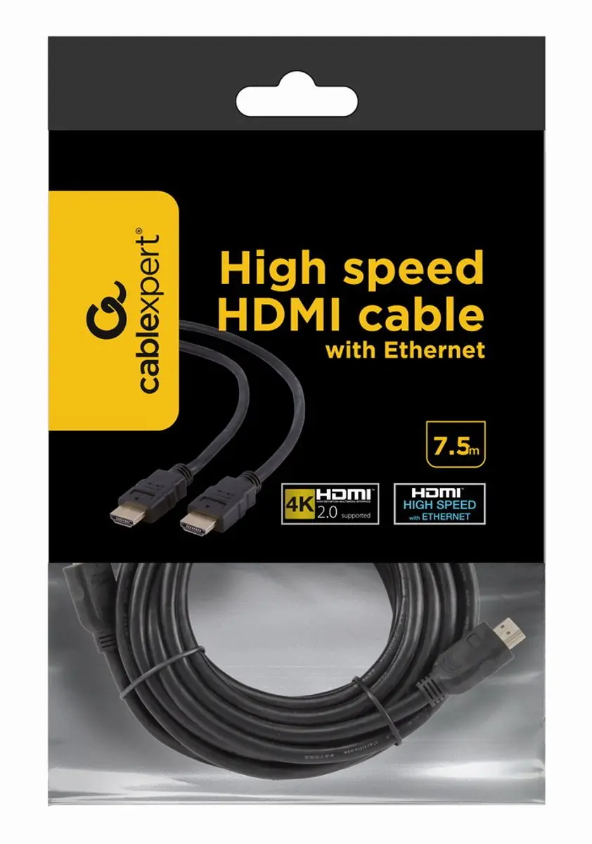 Cablexpert CC-HDMI4-7.5M HDMI-kabel 7.5m - Zwart