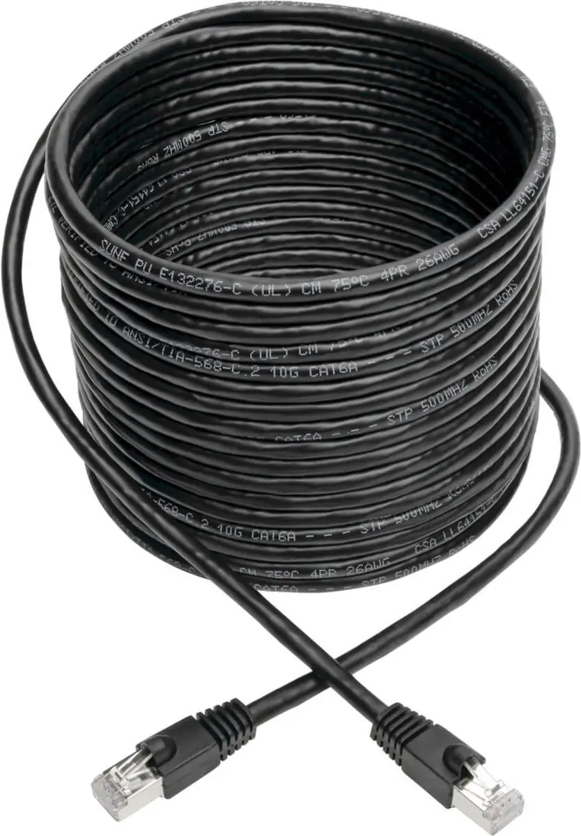 Tripp Lite N262-035-BK Cat6a Patchkabel 10G - 35ft - Zwart
