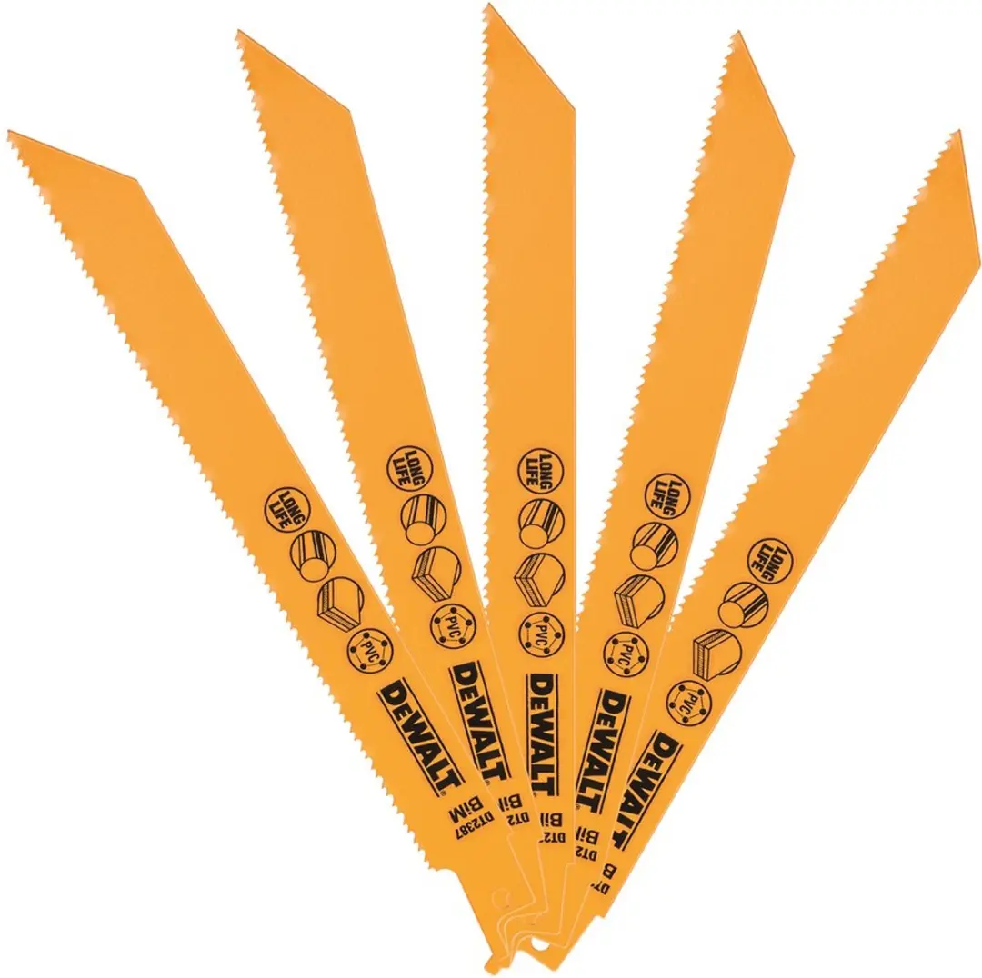 DeWalt DT2387-QZ Reciprozaagbladen - 5 Stuks