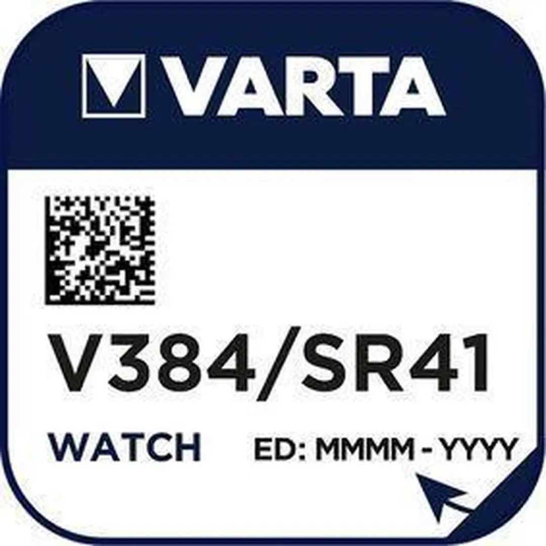 Varta V384/SR41 Knoopcelbatterij 1.5V - 37mAh