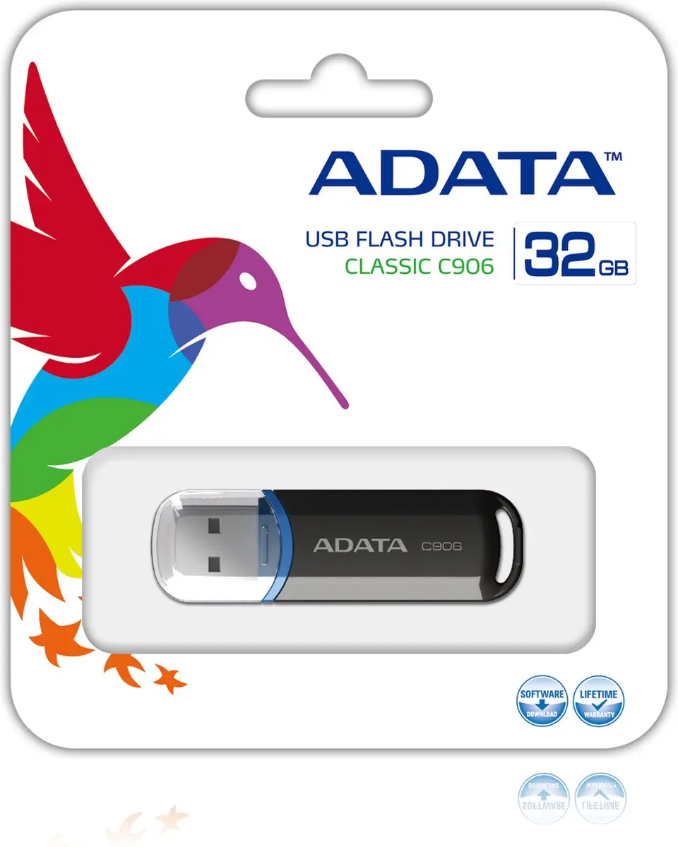 ADATA Classic C906 USB-stick 32GB - Zwart