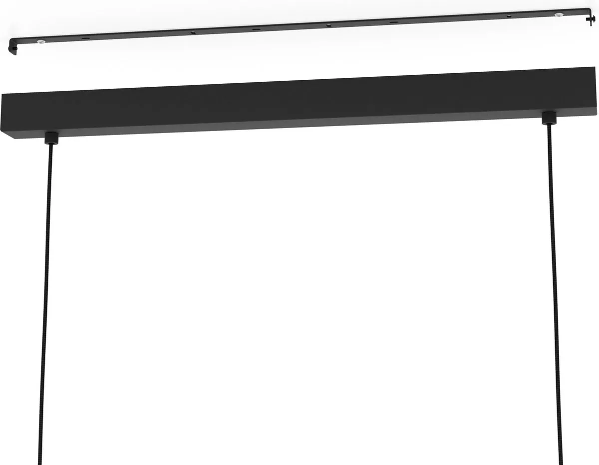 Eglo Miniere Hanglamp E27 - 2 Lichtpunten - 99,5cm - Grijs/Zwart