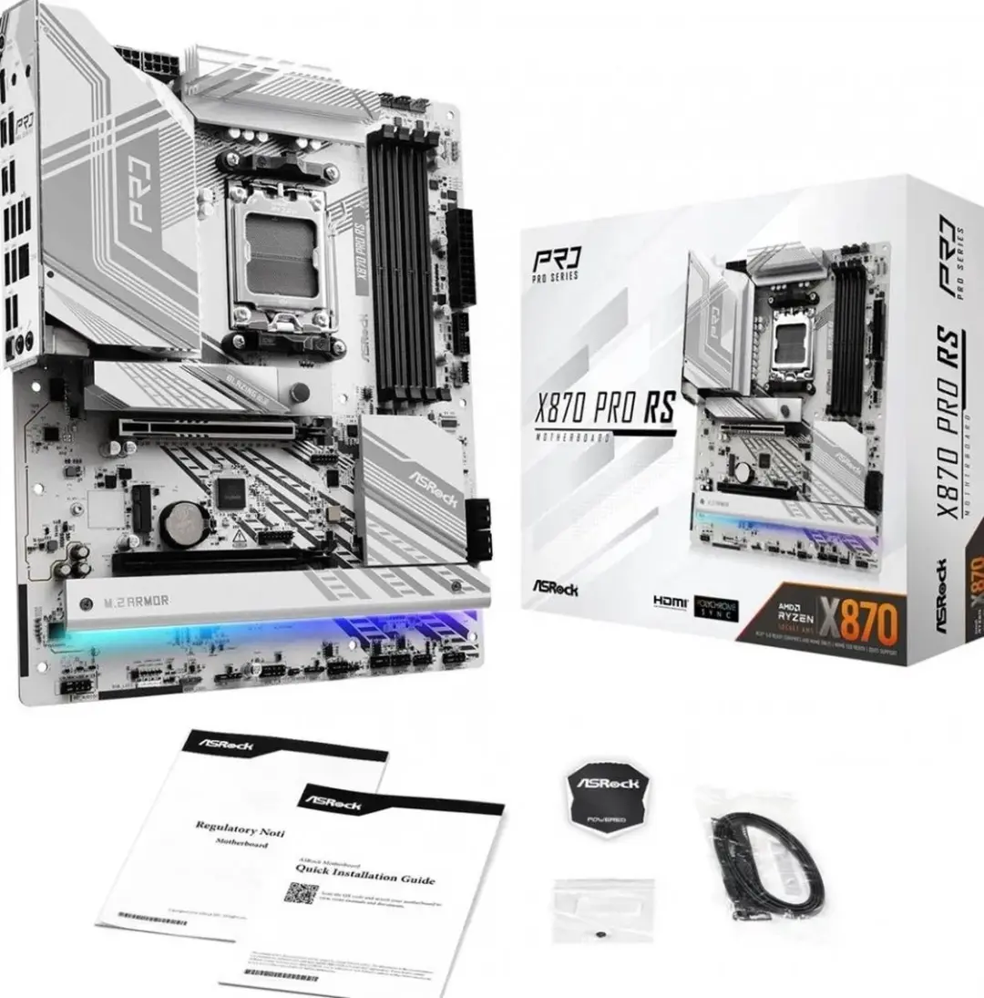 ASRock X870 Pro RS Moederbord - AMD X870 - DDR5