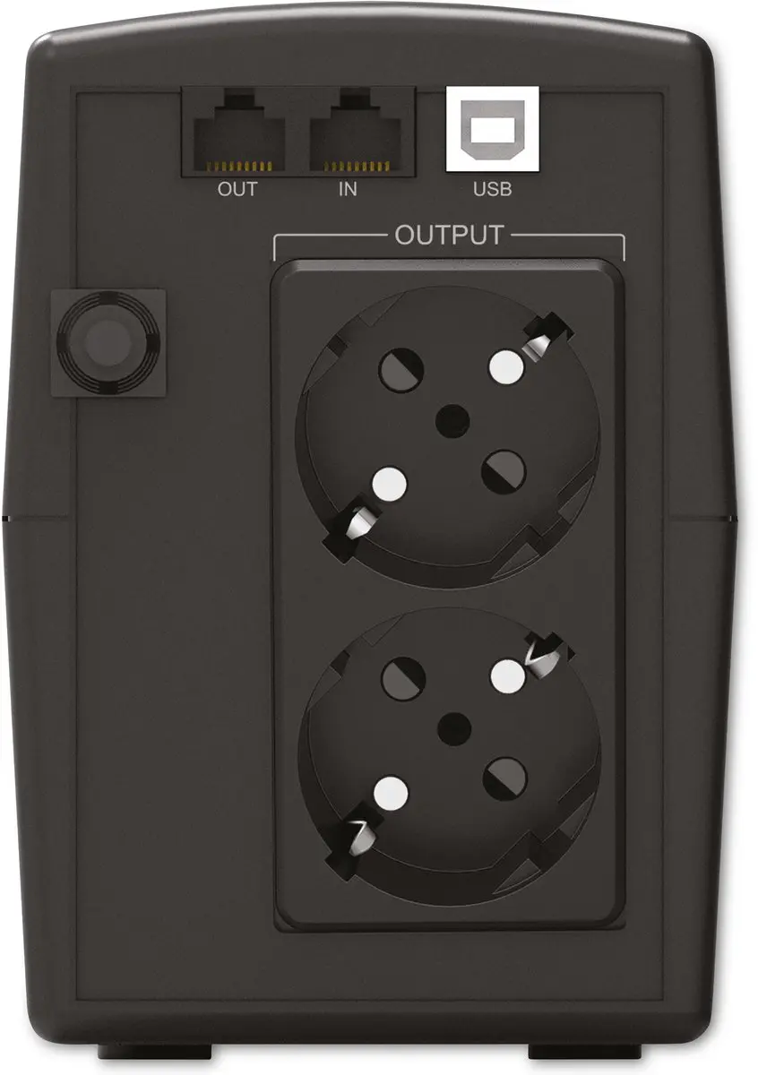 PowerWalker VI 600 STL UPS 360W - 2 Stopcontacten - Zwart